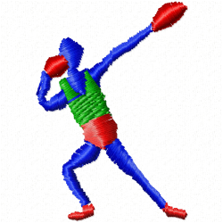 Karate Embroidery Design 7